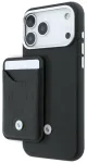 BMW Quilted Pattern Metal Logo Case + Wallet Set Aizsargapvalks priek&scaron; iPhone 18 Pro Max / 17 Pro Max / melns