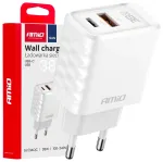 AMiO AMiO-04287 kelioninis įkroviklis | 38W | GaN | USB-A, USB-C