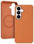 Liavec Silky telefono dėklas su MagSafe palaikymu Samsung Galaxy S26 (S942) oranžinis
