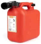 Plastic fuel can 5L, red