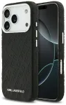 Karl Lagerfeld Grained PU Repeated Logo MagSafe Case Aizsargapvalks priek&scaron; Apple iPhone 17 Pro