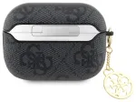 Guess 4G Script PC/PU Charm Case Aizsargapvalks priek&scaron; AirPods Pro 2 / melns