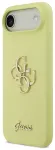 Guess Liquid Silicone 4G Metal Logo Case Aizsargapvalks priek&scaron; iPhone Air / dzeltens