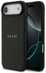 Guess Grained Ring MagSafe case Aizsargapvalks priek&scaron; iPhone Air / melns