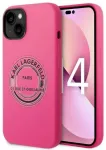 Karl Lagerfeld KLHCP14MSRSGRCF Aizsargapvalks priek&scaron; iPhone 14 Plus / 15 Plus 6,7" / rozā