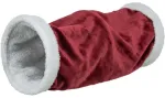 Rotaļlieta kaķiem - Trixie Xmas tunnel, plush/lambfur look, &oslash; 20 &times; 50 cm