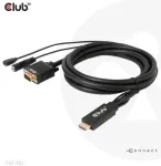 Club3D Kabelis HDMI+Micro-USB lizdas > VGA+3,5mm 2m St/Bu mažmeninei prekybai