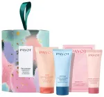 Rinkinys Payot: Nue, Makiažo valymo gelis, 50 ml + Source Adaptogen, Drėkinamasis veido kremas, 30 ml + Rituel Douceur, Drėkinamasis kūno losjonas, 25 ml + Roselift, Stangrinamieji akių pleistrai, 2 v