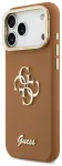 Guess PU Grained 4G Logo Stand Camera Frame Case Aizsargapvalks priek&scaron; Apple iPhone 17 Pro Max