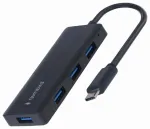 Gembird UHB-CM-U3P4-02 4-portu USB-C centrmezgls USB 3.1 Gen 1 / melns