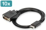 Adapteris AV Digitus DisplayPort - DVI-D Black (AK-990900-020-S)