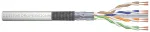 Digitus Teleinformatikos kabelis patchcord DIGITUS kat.6, SF/UTP, viela, AWG 26/7, LSOH, 100m, Grey, kartonas