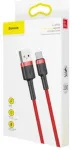 Baseus Type-C Cafule kabelis 3A, 1m, Red + Red (CATKLF-B09)