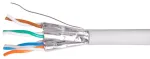 Instaliacinis kabelis Cat6 CCA U/UTP ECA 100.00m grey LSZH