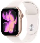 I&scaron;manusis laikrodis Apple Watch 11 GPS + Cellular 46mm Rose Gold Alu Sport Band M/L Pink (MFCJ4ZR/A)