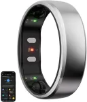 RingConn Smart Ring Gen2 f&uuml;r Frauen und M&auml;nner - Schlaf- und Fitness Tracking Wearable - Herzfrequenz - Zukunftssilber Gr&ouml;&szlig;e 14
