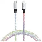 4smarts duomenų perdavimo ir įkrovimo laidas | USB-C į USB-C | 60W | 1.5m