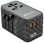 Verbatim GaN III Universālais 2x USB-C Ceļojumu Adapteris 100W
