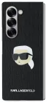 Karl Lagerfeld PU Saffiano Monogram Karl Head Case Aizsargapvalks priek&scaron; Samsung Galaxy Z Fold 6 / melns
