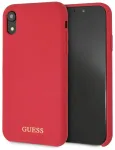 Guess GUHCI61LSGLRE Hardcase Silicone Aizsargapvalks priek&scaron; iPhone Xr / sarkans
