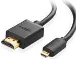 UGREEN 30104 HDMI kabelis 3 m HDMI Type D (Micro) to HDMI Type A (Standard) / melns