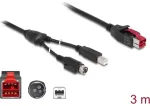 USB kabelis Delock USB-A - 3 m Black (85489)
