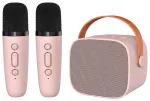 Blavec Portable Bluetooth Speaker WS-07 Karaoke Party - 5W with 2 microphones (WS07-2MP) pink