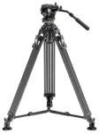 Neewer LL55 Carbon Fiber Video Tripod with Oil Head and Quick-Release Lock