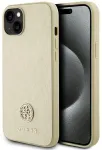 Guess Strass Metal Logo Back Case Aizsargapvalks Priek&scaron; Apple iPhone 15