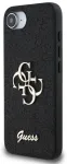 Guess PU Fixed Glitter 4G Metal Logo Case Aizsargapvalks priek&scaron; Appe iPhone 16e