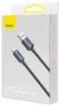 Baseus Crystal Shine Lightning USB-A kabelis 2.4A 2m / melns