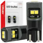 LED bulbs CANBUS T10 2020 6SMD White 12/24V AMIO-05010
