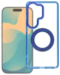 Case for Samsung A27 Frame Circle Stand compatible with MagSafe navy blue