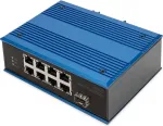 Switch Digitus DIGITUS pramoninis 8 prievadų 10/100 PoE valdymo nereikalaujantis mėlynas