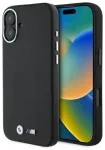 BMW BMHMP16S23PMWK Hardcase M Smooth Full Wrapped Metal MagSafe Aizsargapvalks priek&scaron; iPhone 16 6.1" / melns