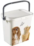 Dėžutė su dangteliu ir rankena Multiboxx 6L 26x20x24cm Cat&Dog