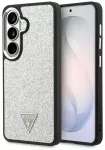 Guess Fixed Glitter Triangle telefono dėklas su MagSafe palaikymu Samsung Galaxy S26 (S942) sidabrinis