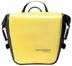 Rockbros AS-003-1Y waterproof bicycle bag with shoulder strap, front/rear mounting, 10-14l - yellow