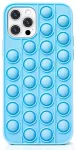 Mocco Bubble Case Aizmugurējais Antistresa Silikona Apvalks Priek&scaron; Apple iPhone 12 Pro Max Zils