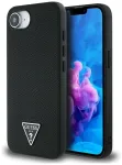 Guess Grained Triangle MagSafe Aizsargapvalks Priek&scaron; Apple iPhone 16e