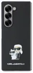 Karl Lagerfeld PU Saffiano Karl and Choupette Aizsargapvalks priek&scaron; Samsung Galaxy Z Fold 6 / melns