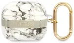Guess GUA3HCHMAG AirPods 3 cover Marble Strap Collection Aizsargapvalks priek&scaron; AirPods 3 / pelēks