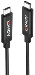 USB kabelis Lindy USB-C - USB-C 3 m Black (43348)