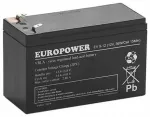 AGM baterija EUROPOWER serija EV 12V 8Ah/C10 (Tarnavimo laikas 6-9 metai) T1