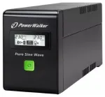 Zasilacz awaryjny line-interactive 600VA 2X PL 230V, pure sine wave, RJ11/45 IN/OUT, USB, LCD
