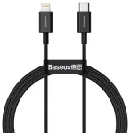 Baseus Type-C - Lightning Superior Series greito įkrovimo duomenų kabelis, PD 20W, 1m, Black (CATLYS-A01)