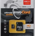 Imro memory card 128GB microSDXC cl. 10 UHS-3 + adapter