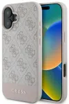 Guess GUHCP16SG4GLPI iPhone 16 6.1" r&oacute;żowy|pink hardcase 4G Bottom Stripe