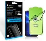Bestsuit lankstus hibridinis stiklas 5D, skirtas Apple iPhone 13 / 13 Pro / 14 / 16e, juodas