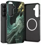 TECH-PROTECT Lamano telefono dėklas su MagSafe palaikymu Samsung Galaxy A57 (A576) žalias